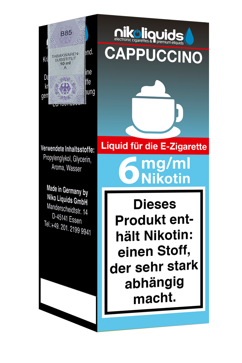 Niko Liquids E-Liquid Cappuccino 10 ml