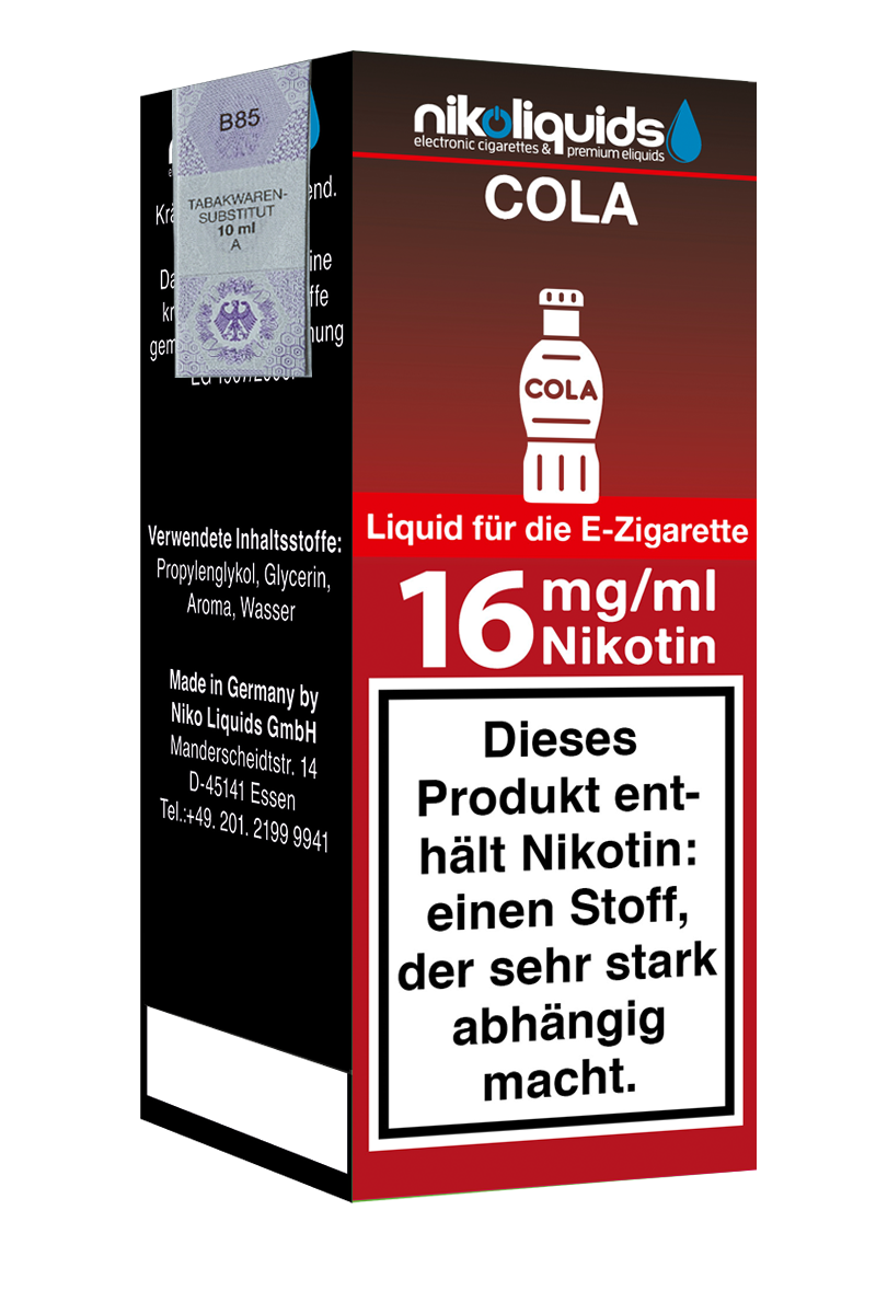 Niko Liquids E-Liquid Cola 10 ml