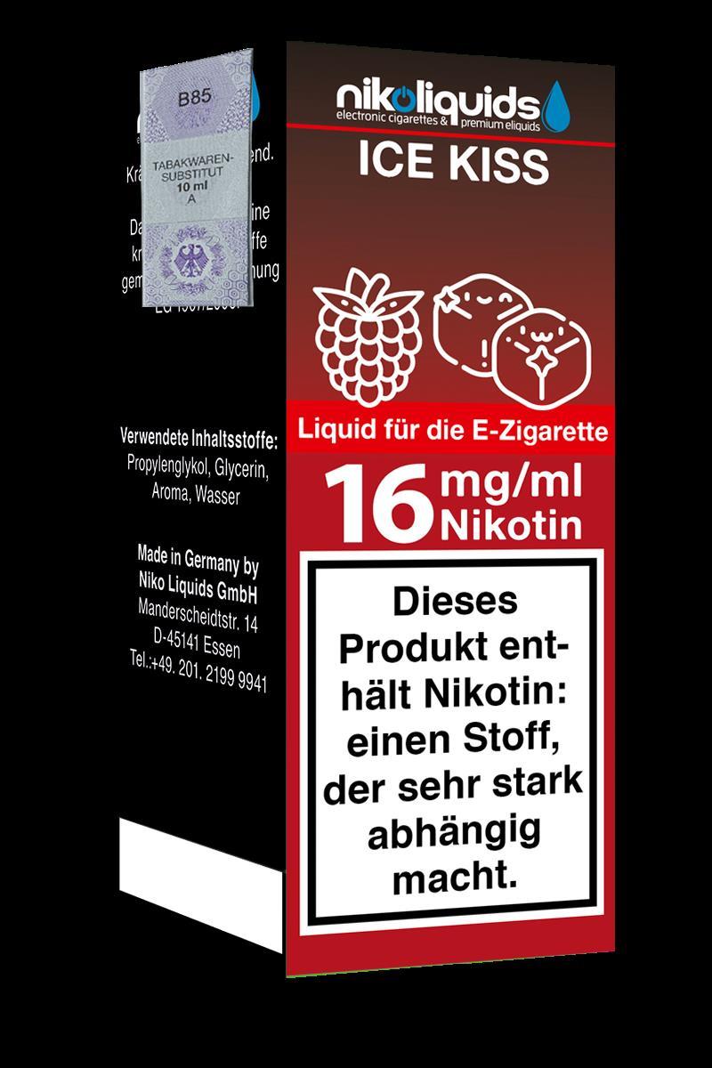 Niko Liquids E-Liquid Ice Kiss 0 mg Nikotin 10 ml (grün)