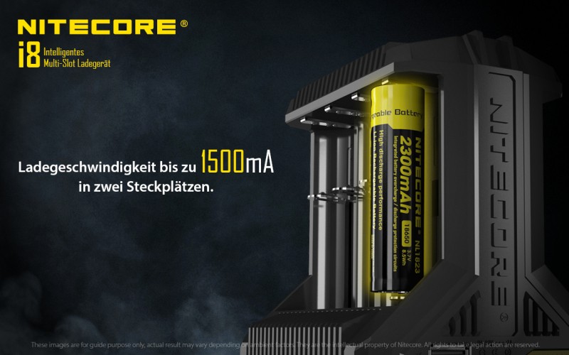 Nitecore i8 Ladegerät