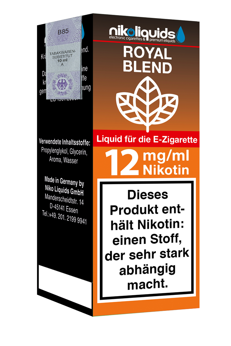 Niko Liquids E-Liquid Royal Blend 10 ml