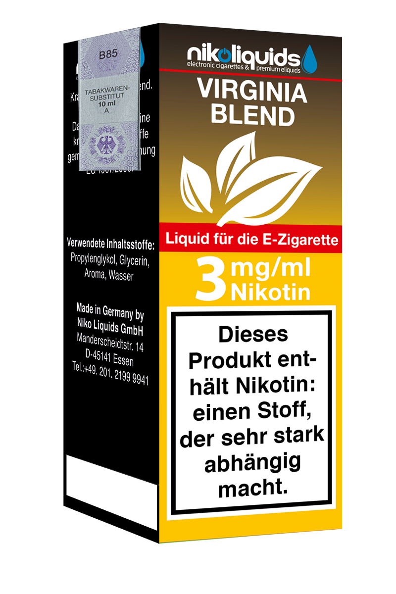 Niko Liquids E-Liquid Virginia Blend 10 ml