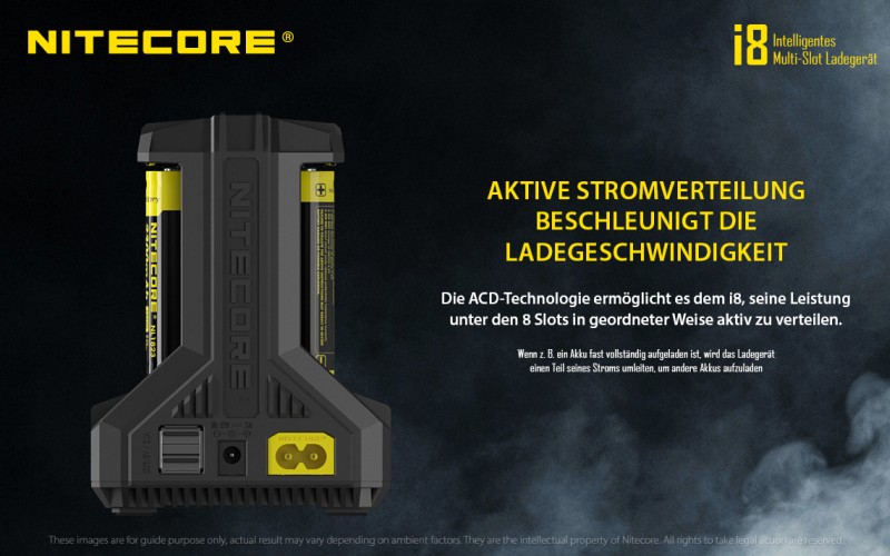 Nitecore i8 Ladegerät
