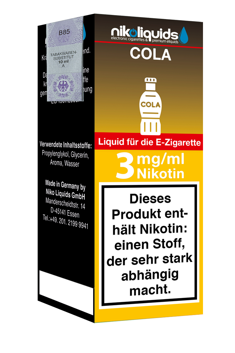 Niko Liquids E-Liquid Cola 10 ml