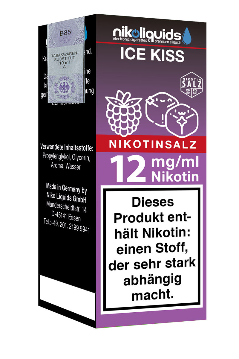 Niko Liquids E-Liquid Nikotinsalz Ice Kiss 50/50 10 ml