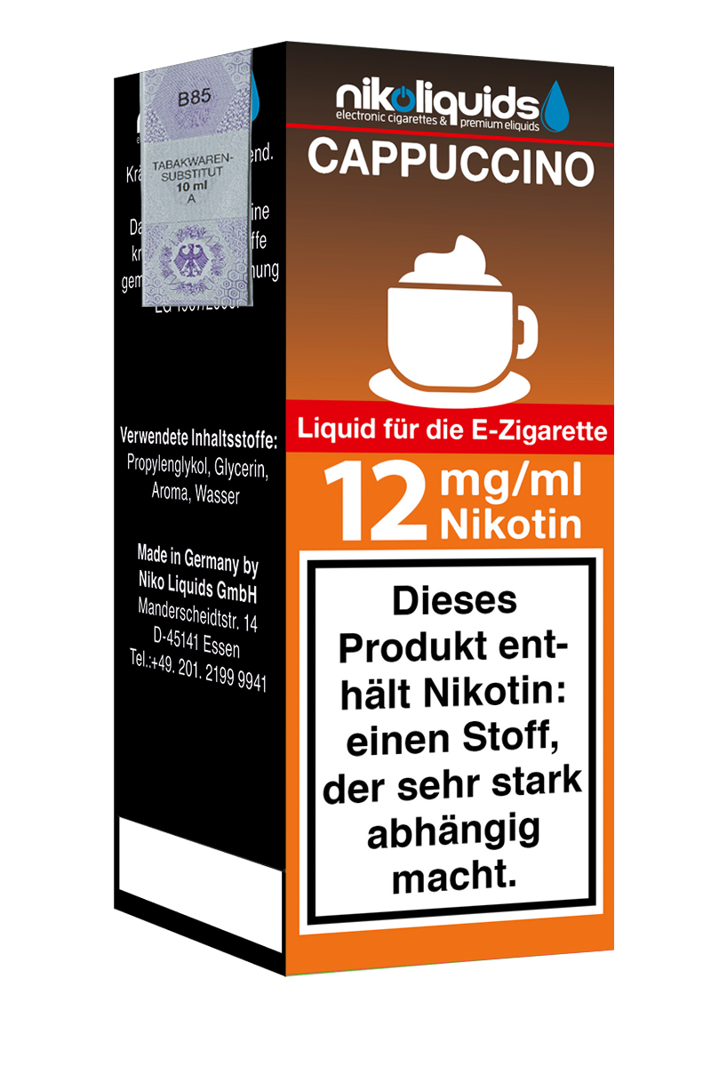 Niko Liquids E-Liquid Cappuccino 10 ml