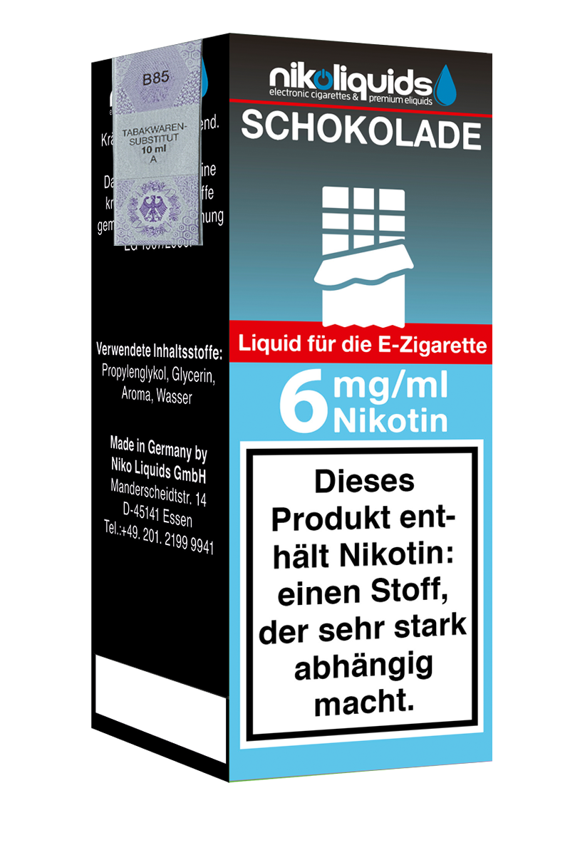 Niko Liquids E-Liquid Schokolade 10 ml