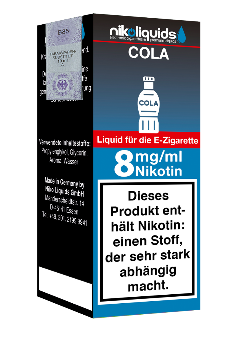 Niko Liquids E-Liquid Cola 10 ml