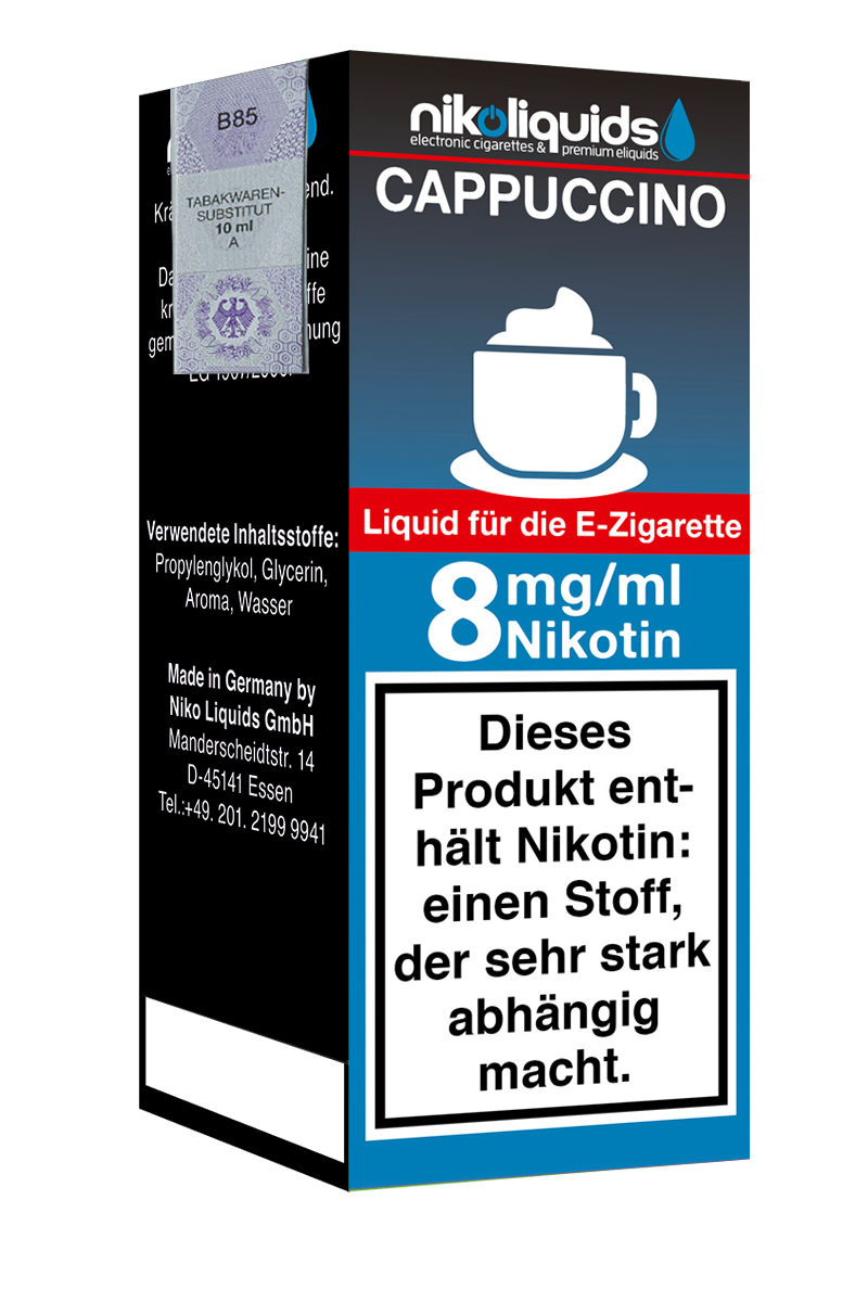 Niko Liquids E-Liquid Cappuccino 10 ml