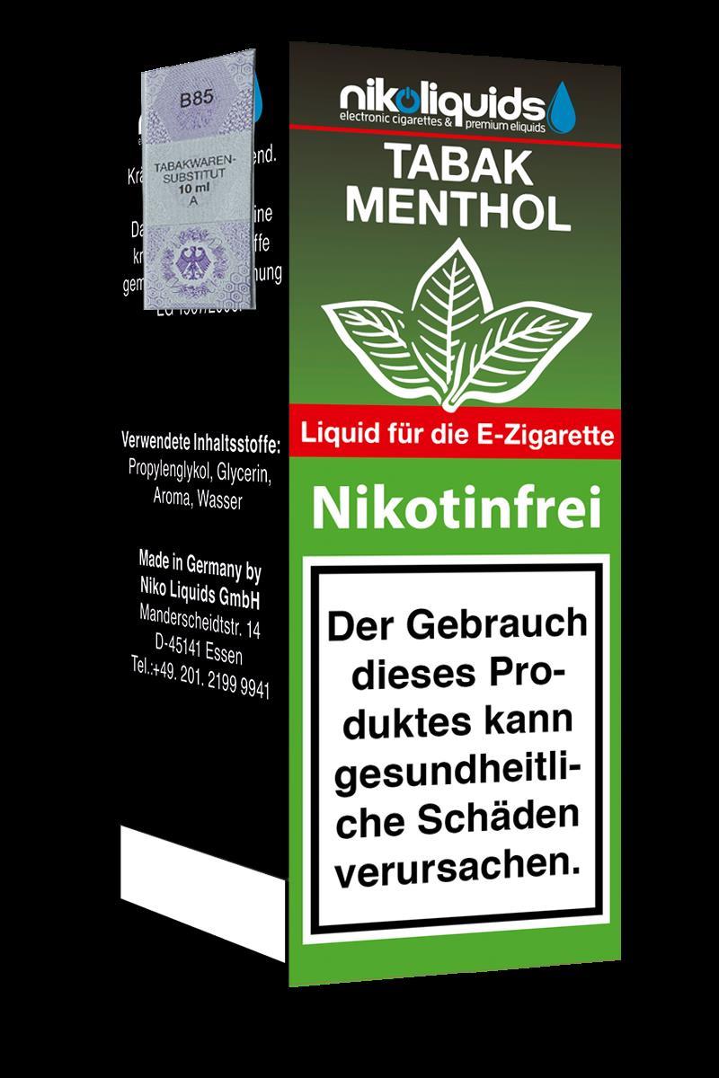 Niko Liquids E-Liquid Tabak Menthol 10 ml