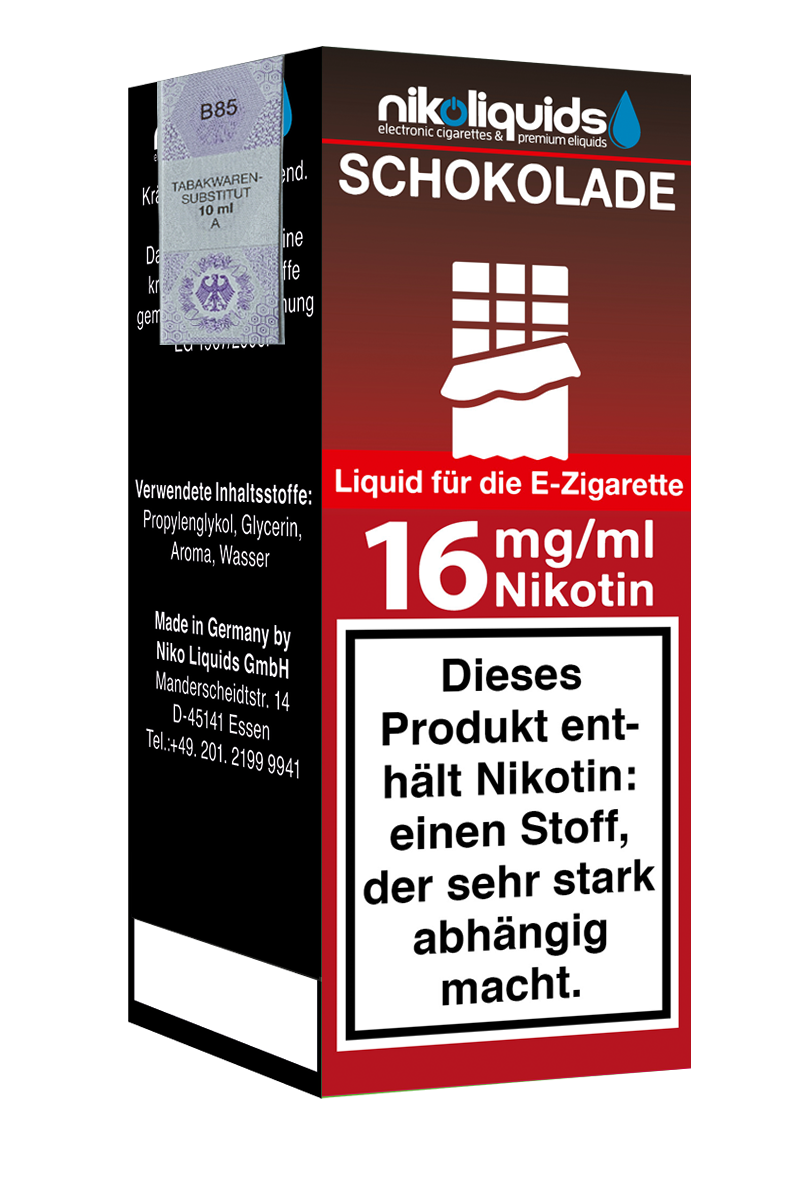 Niko Liquids E-Liquid Schokolade 10 ml