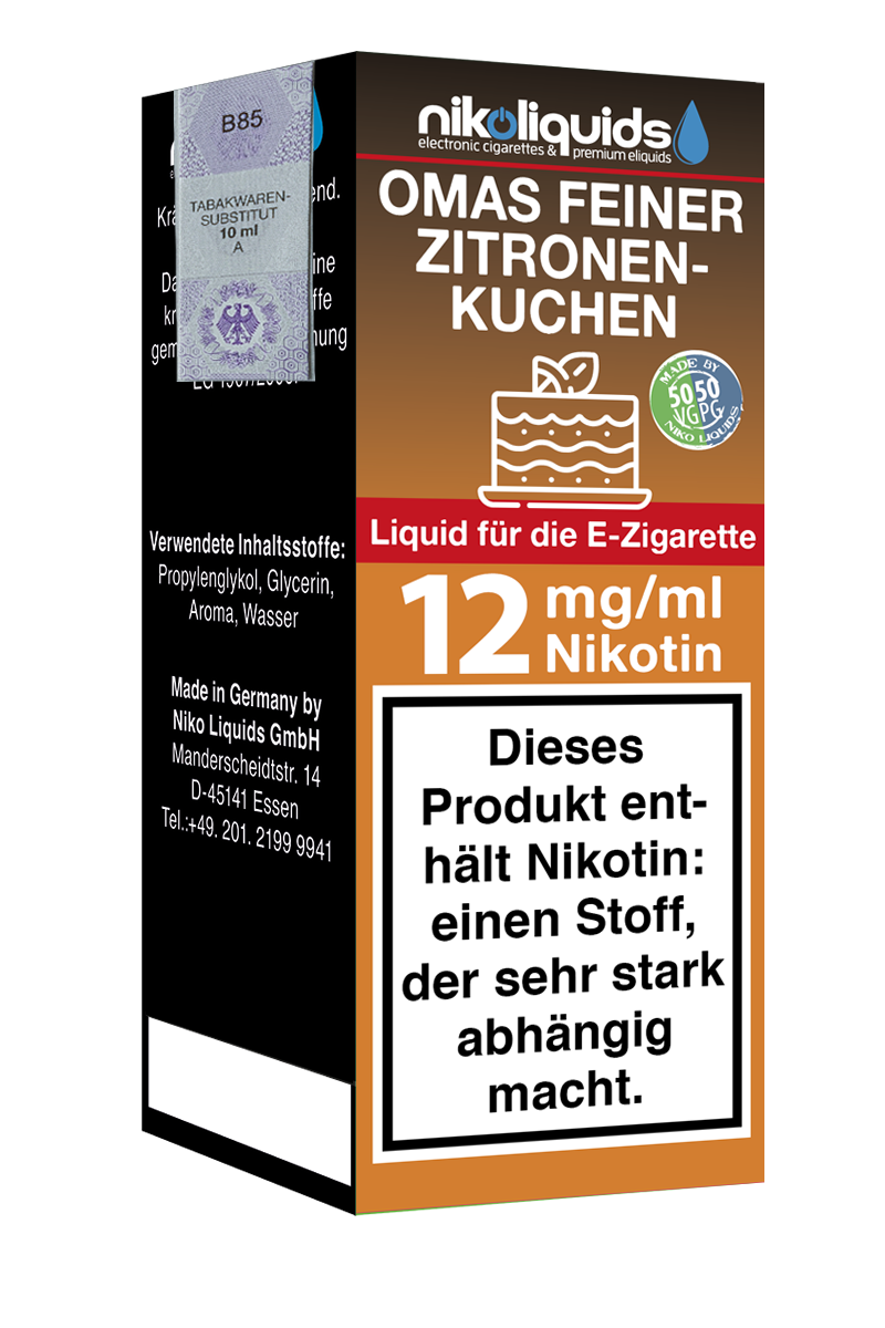 Niko Liquids E-Liquid Roter Beerenkorb 12 mg Nikotin 50 PG / 50 VG 10 ml (cognac)
