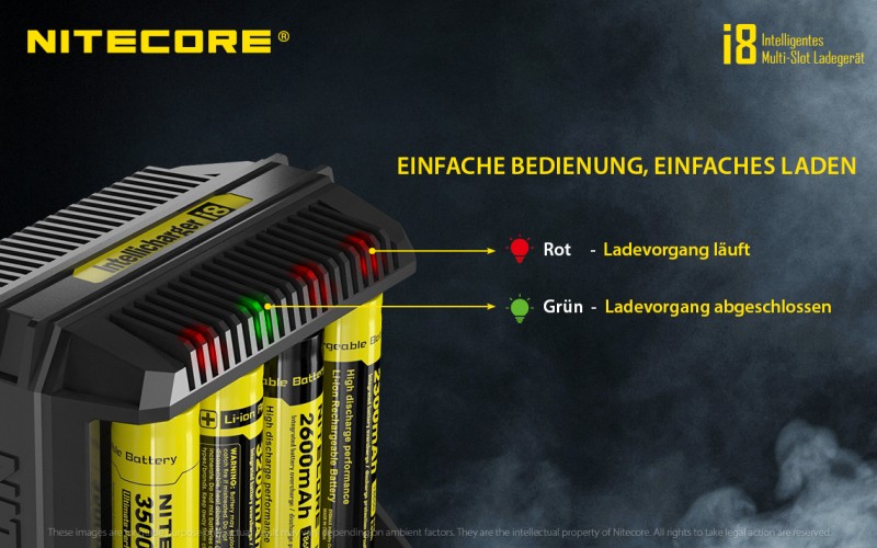 Nitecore i8 Ladegerät