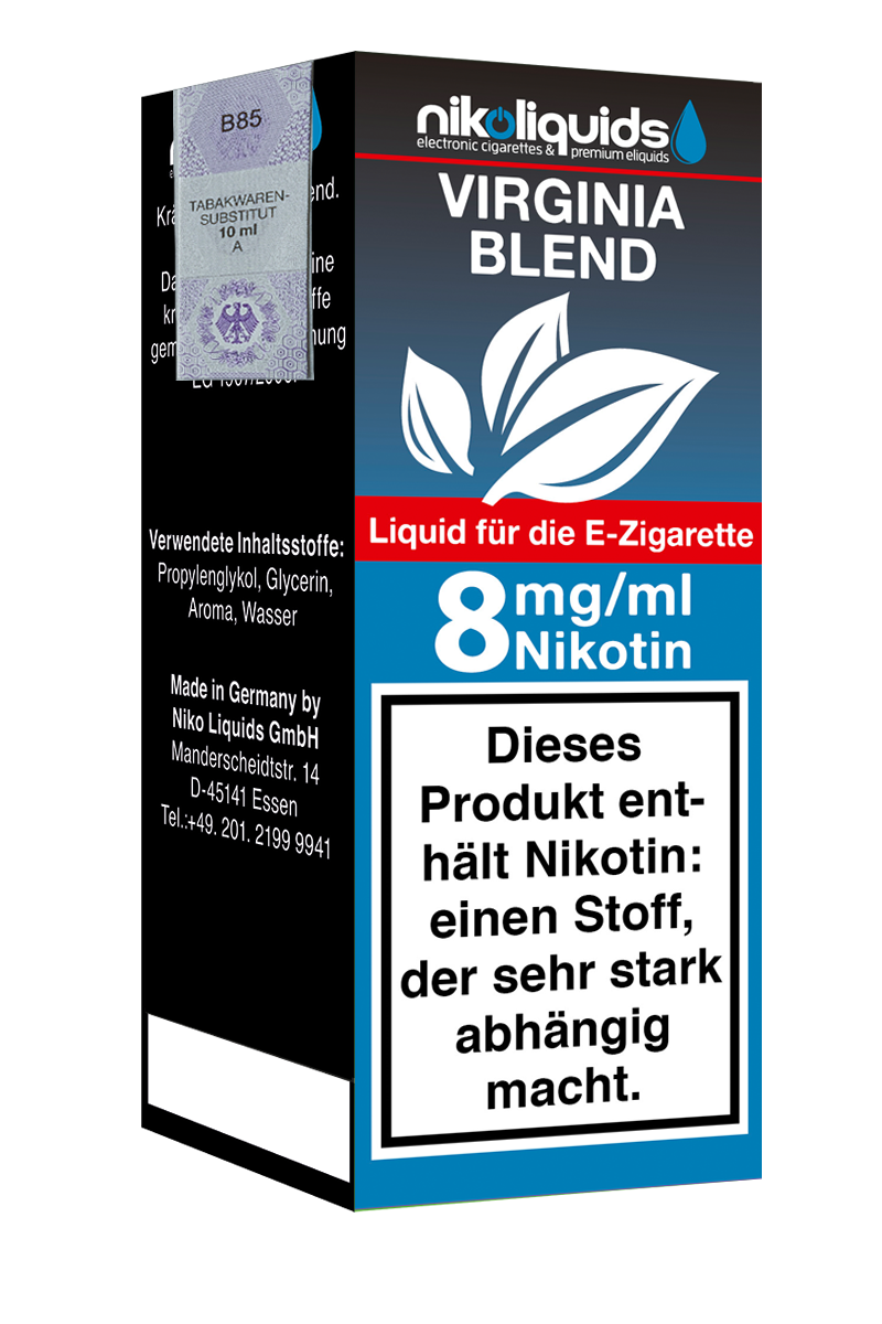 Niko Liquids E-Liquid Virginia Blend 10 ml