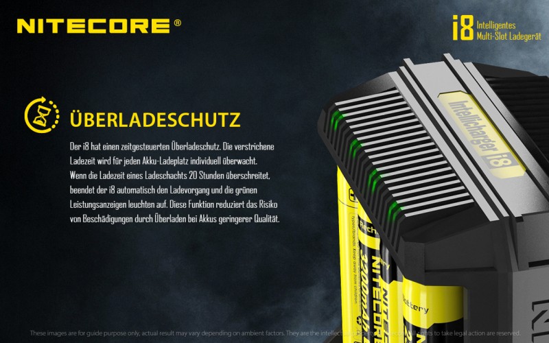 Nitecore i8 Ladegerät